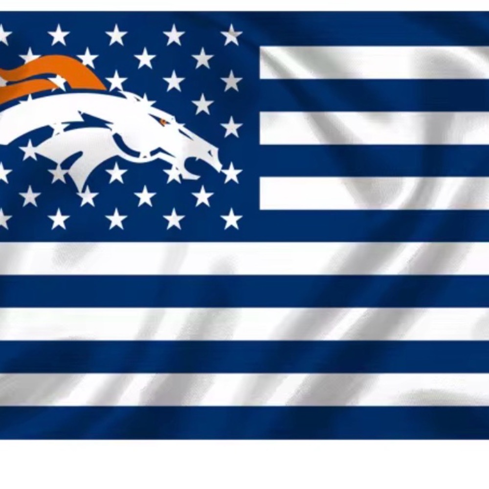 Denver Broncos Football Flag 3x5 Feet Grommets Fast Same Day Shipping